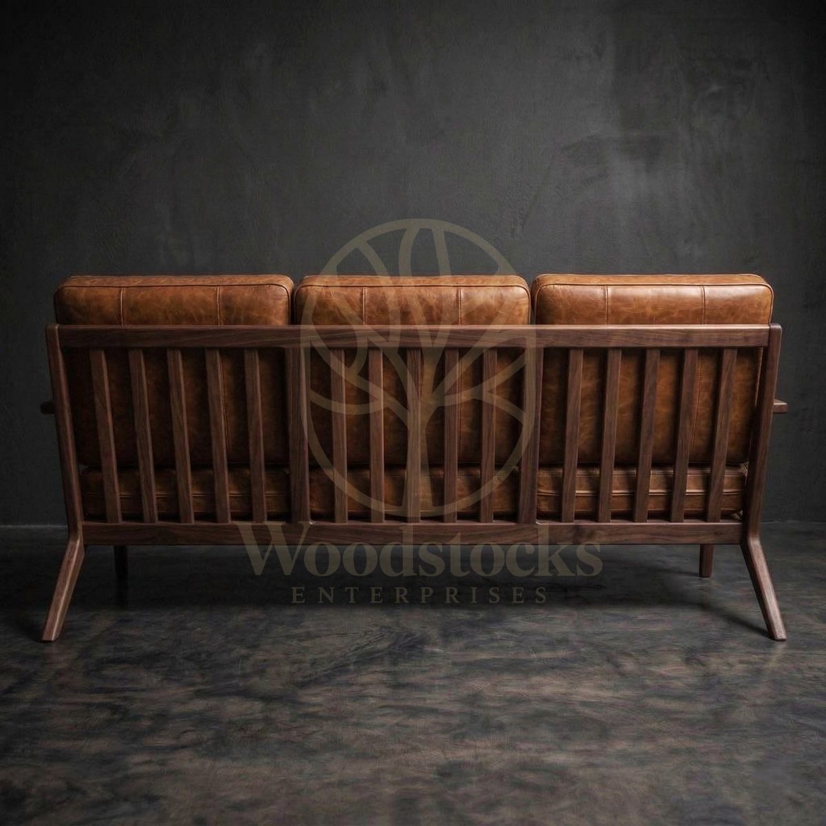 Luxury Teak Nørrebro Danish Mid-Century Leather Suite, Saharanpur, view 4