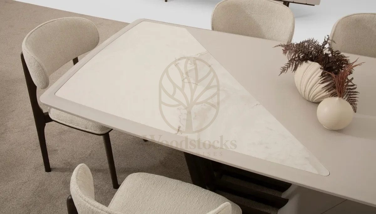 Luxury Veramo Handcrafted Teak Dining Table Set, Saharanpur, view 6