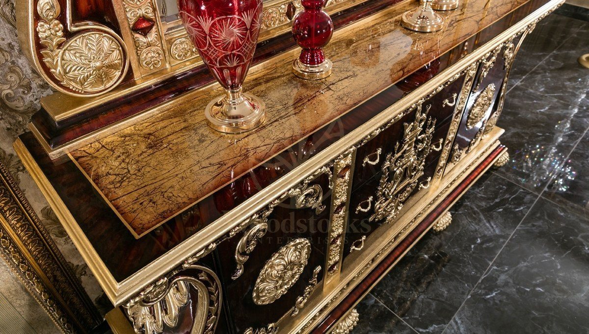 Royal Soci Hand Carved Teak Dining Table Set, Saharanpur, view 7