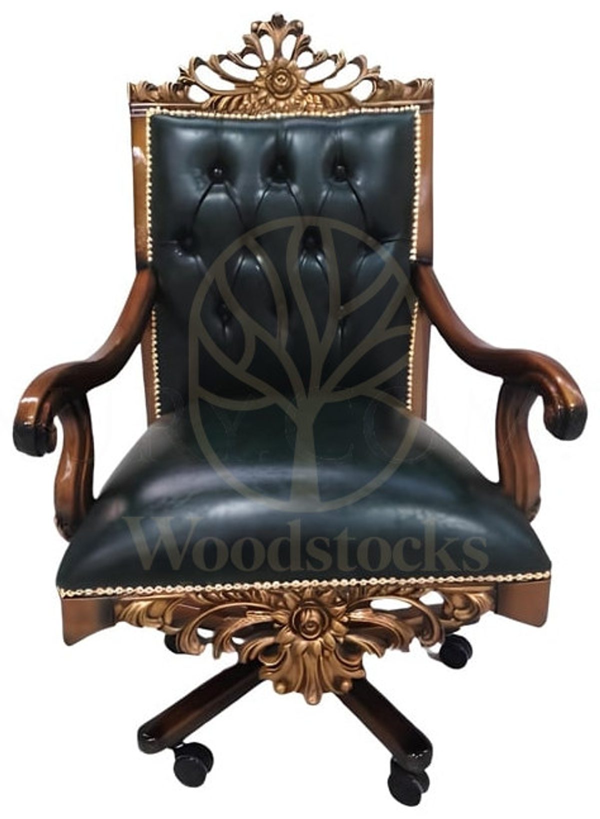 Royal Hatem Hand Carved Teak Office Table, Saharanpur, view 7