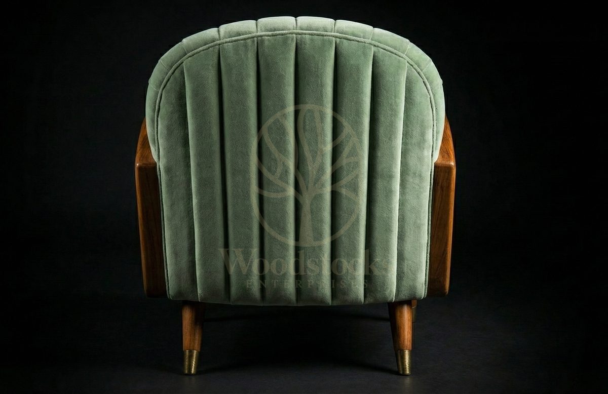 Luxury Teak Continental Art Deco Easy Chair, Saharanpur, view 4
