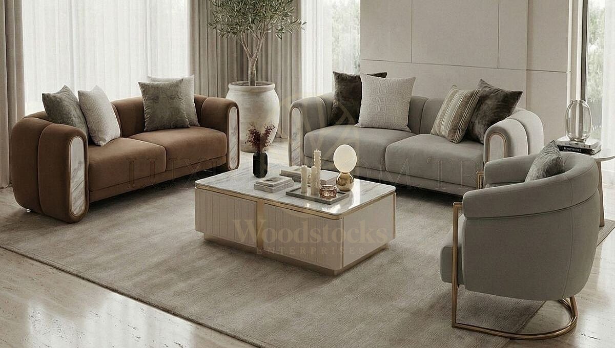 Luxury Avero Handcrafted Teak Sofa Set, Saharanpur, view 7