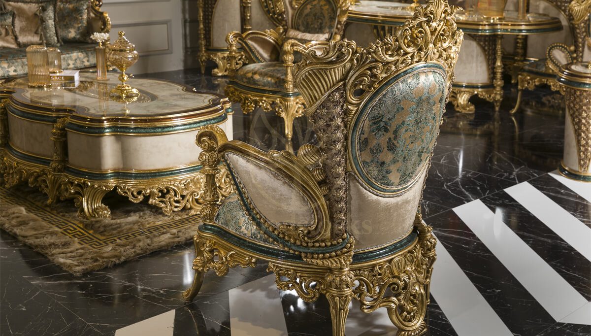 Royal Akasya Hand Carved Teak Sofa Set, Saharanpur, view 9