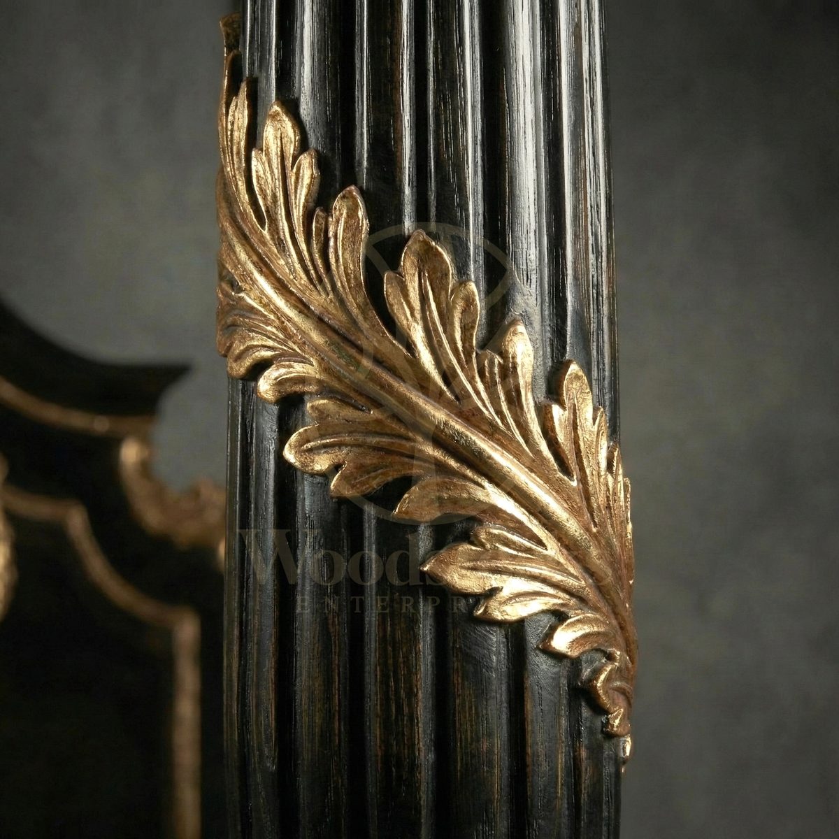 Royal Hand Carved Teak Palazzo Barberini Baroque Four Poster Bed, Saharanpur, view 7