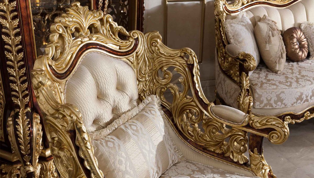 Royal Sultanzade Hand Carved Teak Sofa Set, Saharanpur, view 5