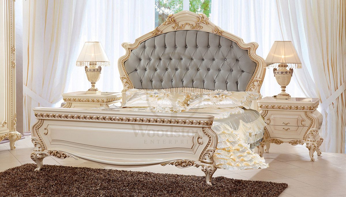Royal Nevora Hand Carved Teak King Size Bed, Saharanpur, view 2