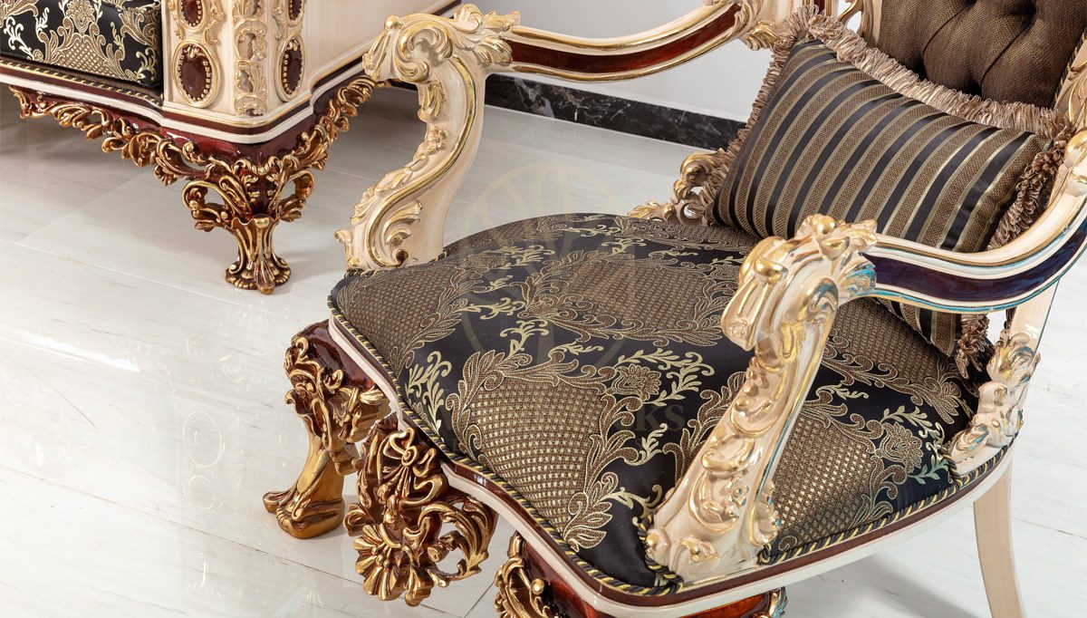 Royal Zenin Hand Carved Teak Sofa Set, Saharanpur, view 6