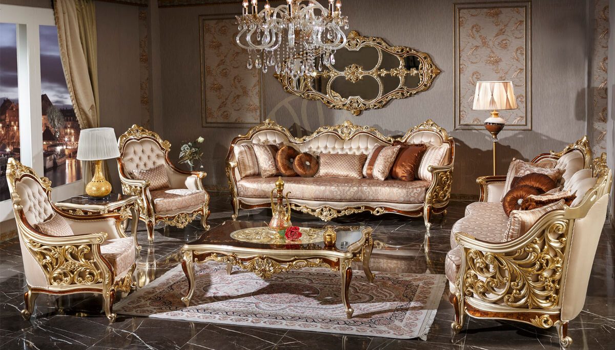 Royal Harzemsah Bronze Hand Carved Teak Sofa Set, Saharanpur, Sofa Set