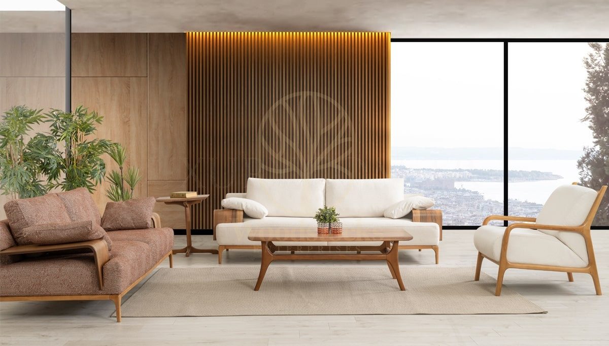 Luxury Azura Handcrafted Teak Sofa Set, Saharanpur, Sofa Set