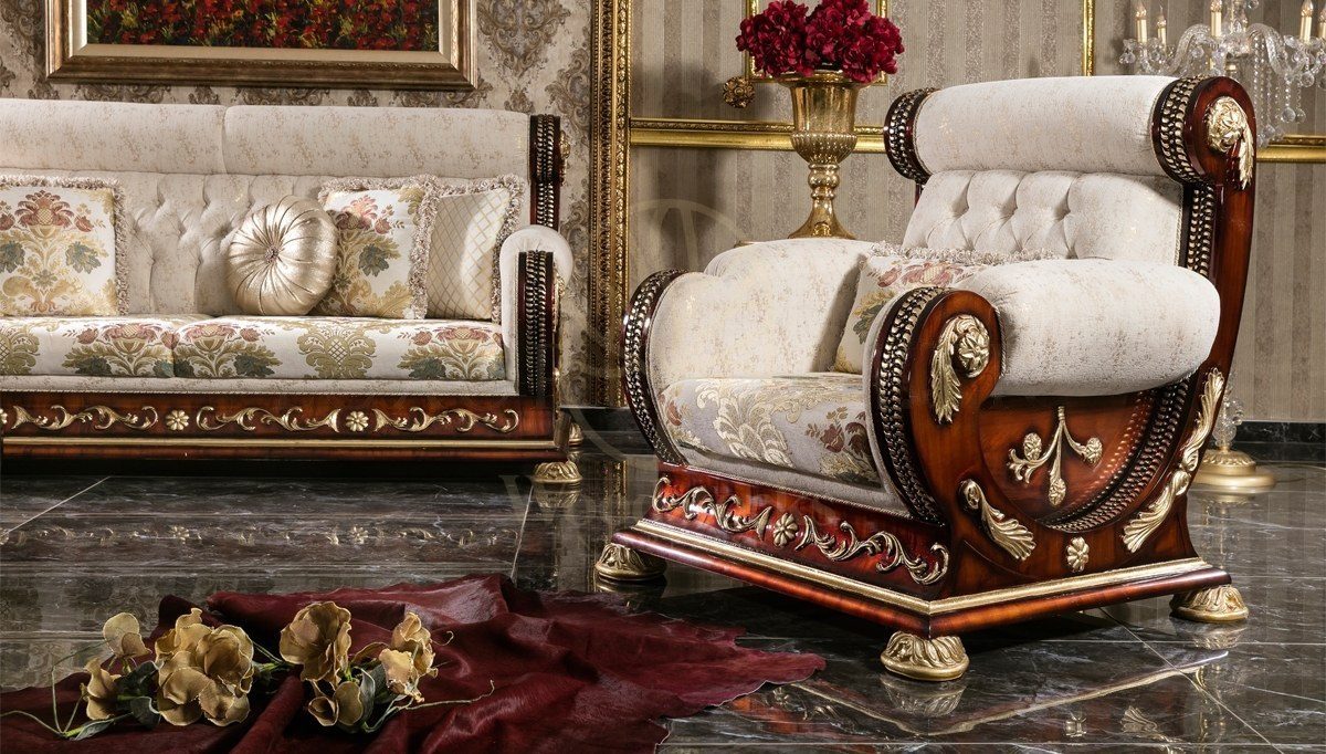Royal Soci Hand Carved Teak Sofa Set, Saharanpur, view 3