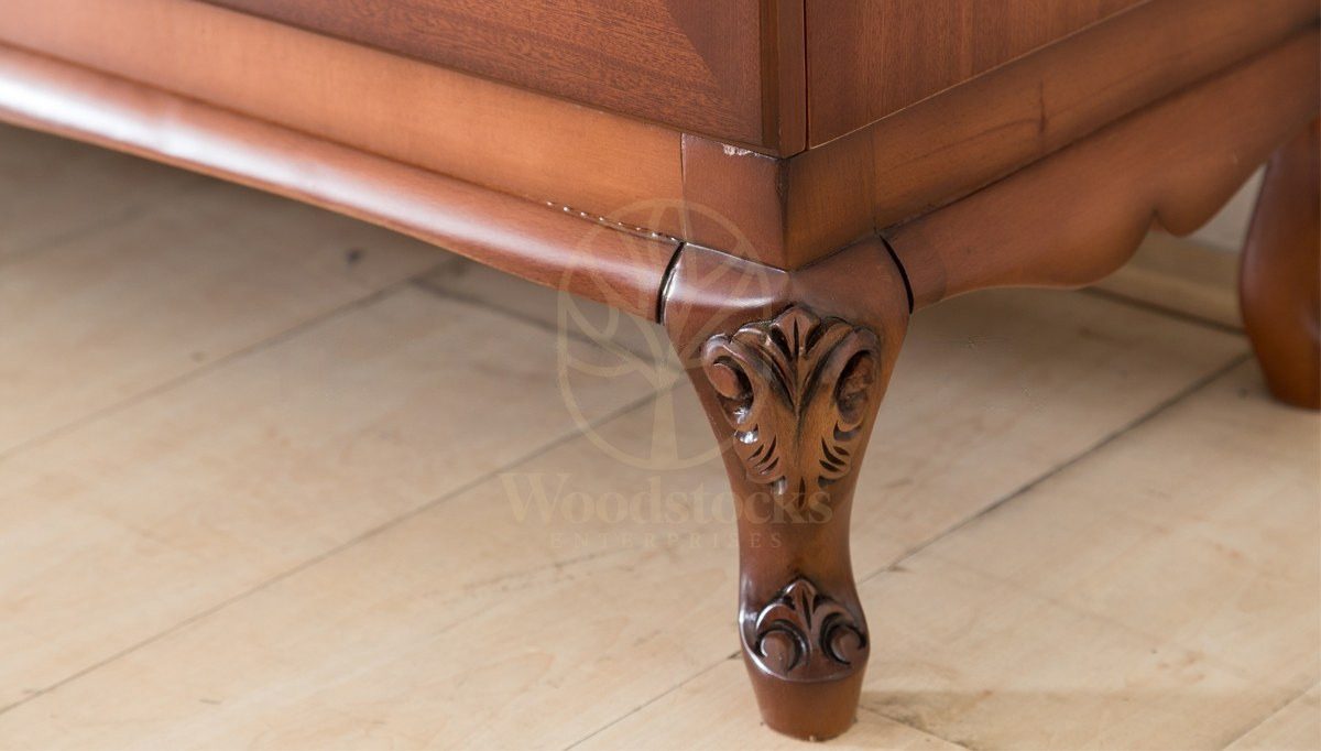 Royal Lukera Hand Carved Teak Office Table, Saharanpur, view 7