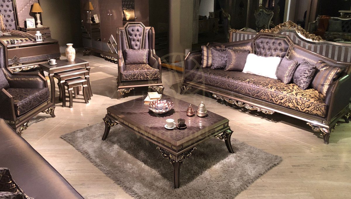 Royal Prince Hand Carved Teak Sofa Set, Saharanpur, view 9