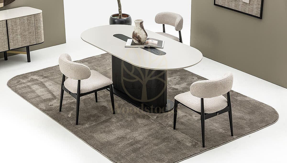 Luxury Palazzo Handcrafted Teak Dining Table Set, Saharanpur, view 3