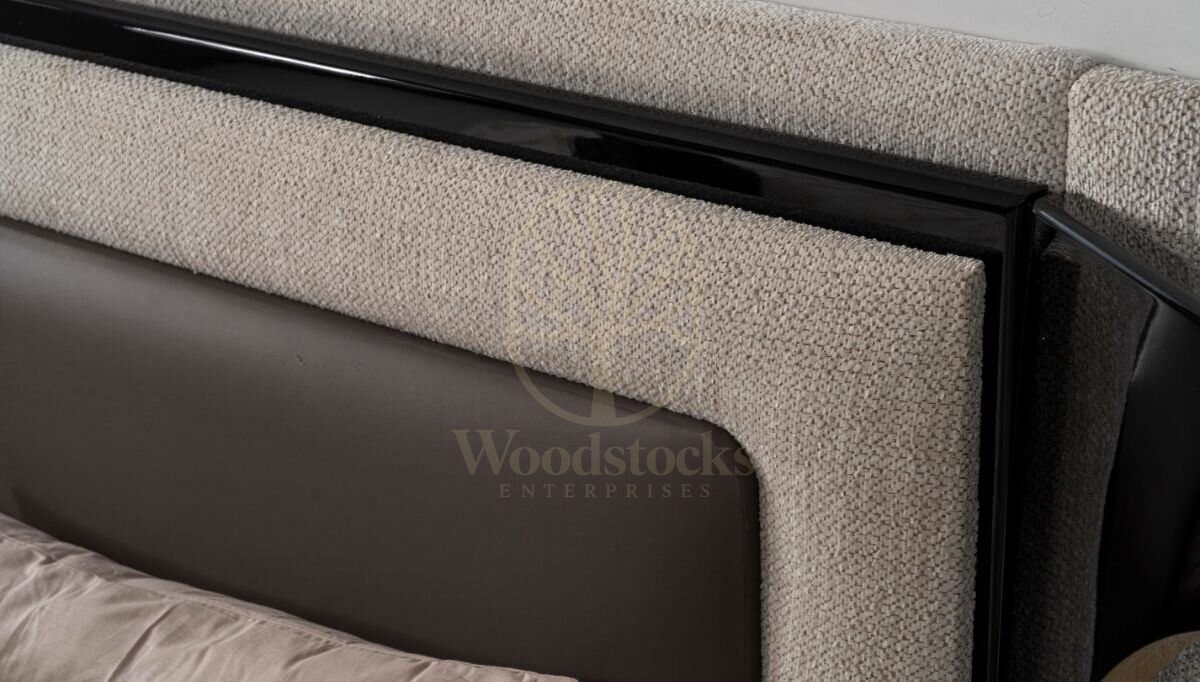 Luxury Veyron White Handcrafted Teak King Size Bed, Saharanpur, view 2