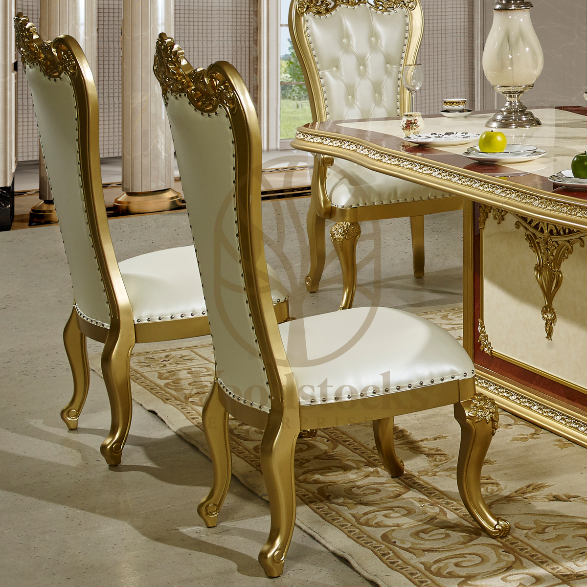 Teak Luxury Cherry Dining Table, view 4