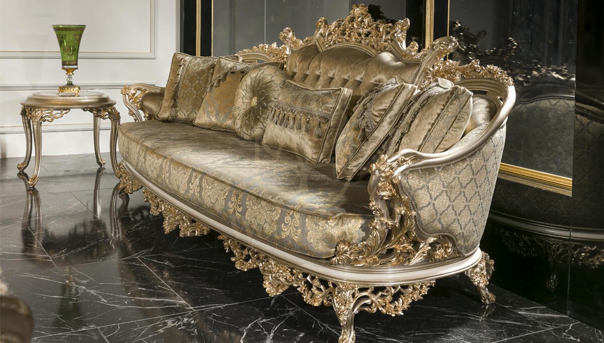 Royal Brgonya Hand Carved Teak Sofa Set, Saharanpur, view 3