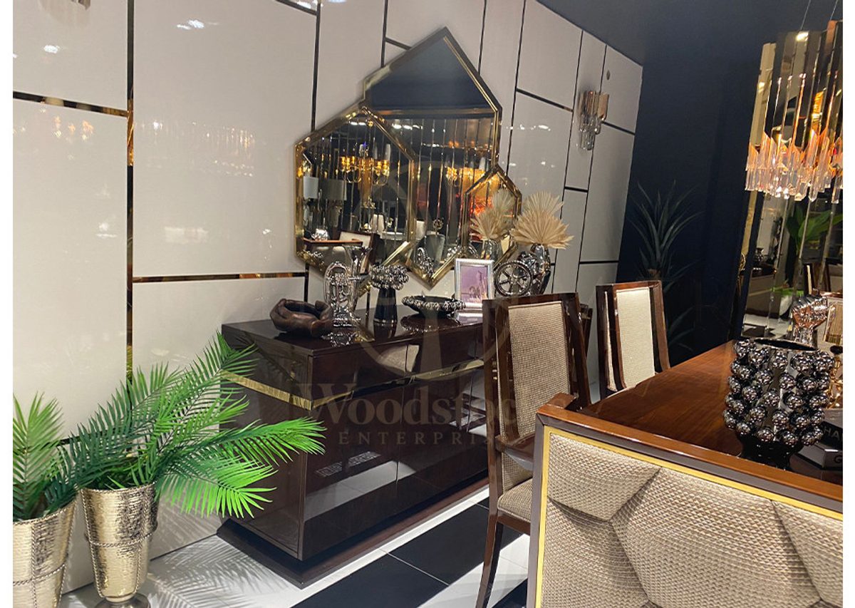 Luxury Elsium Handcrafted Teak Dining Table Set, Saharanpur, view 10