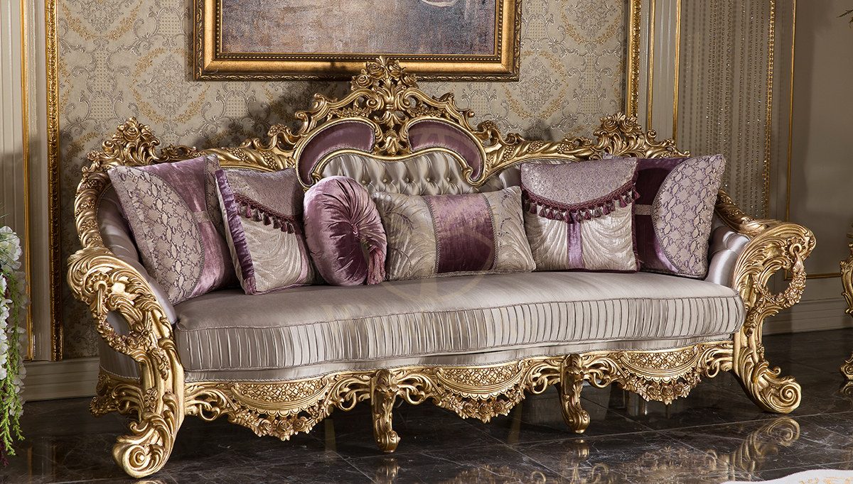 Royal Esvatini Hand Carved Teak Sofa Set, Saharanpur, view 3