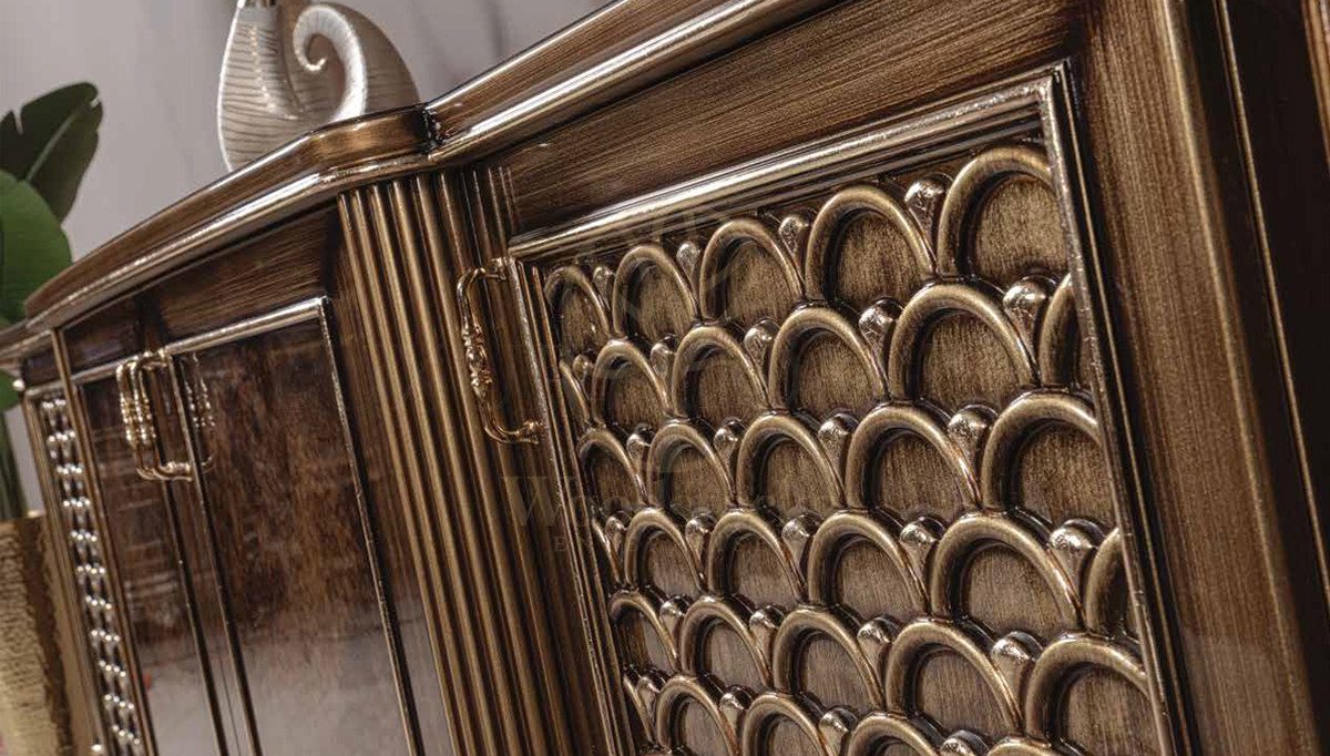 Royal Mirza Hand Carved Teak Office Table, Saharanpur, view 5