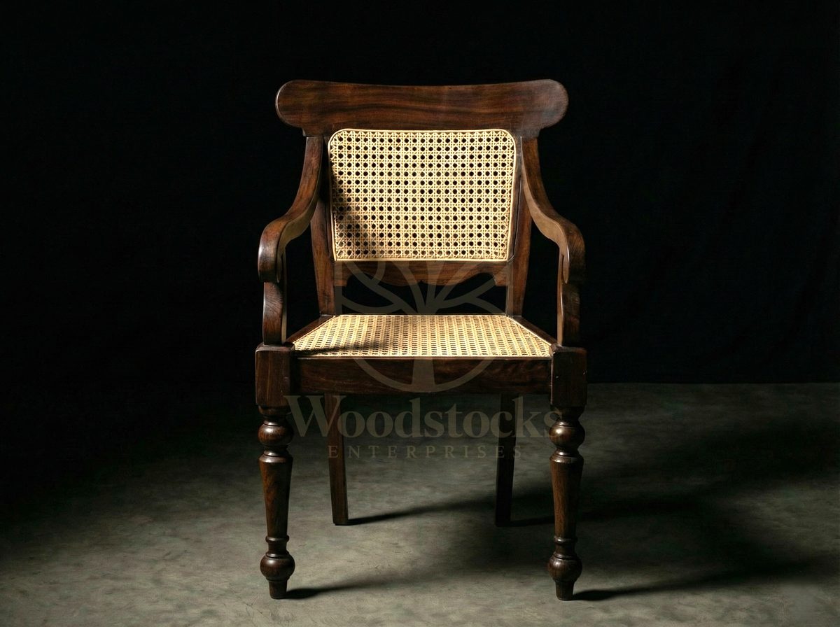 Hand Carved Teak Calcutta Club's Colonial Lounger, Saharanpur, view 2