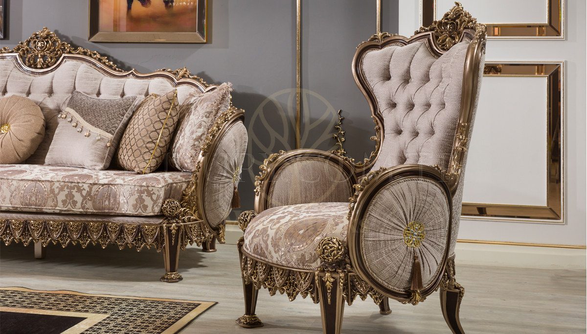 Royal Melina Brown Hand Carved Teak Sofa Set, Saharanpur, view 2