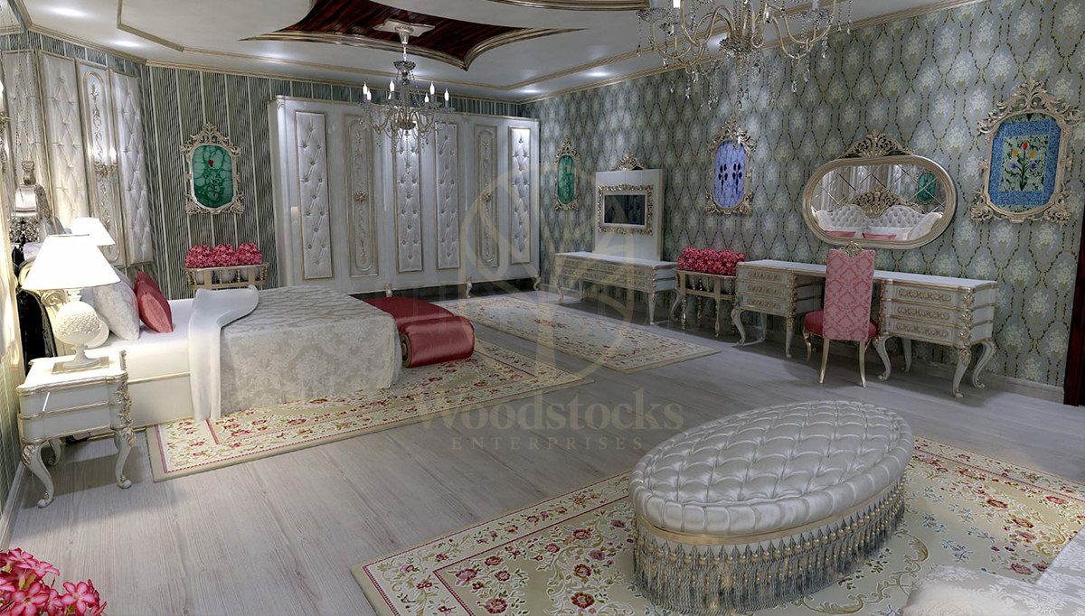 Royal Nibega Hand Carved Teak King Size Bed, Saharanpur, view 3