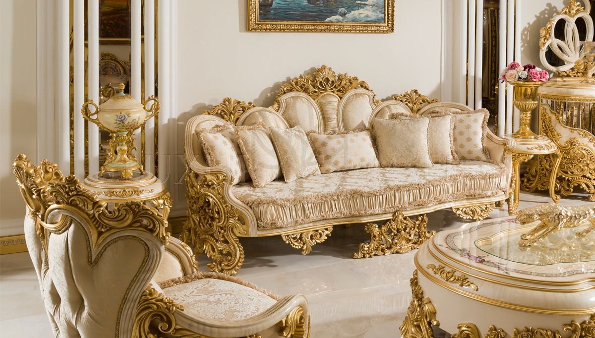 Royal Ayasofya Hand Carved Teak Sofa Set II, Saharanpur, view 7