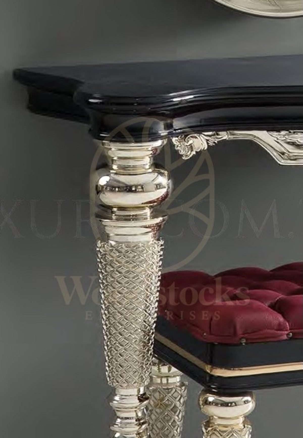 Royal Krom Hand Carved Teak Dressing Table, Saharanpur, view 3