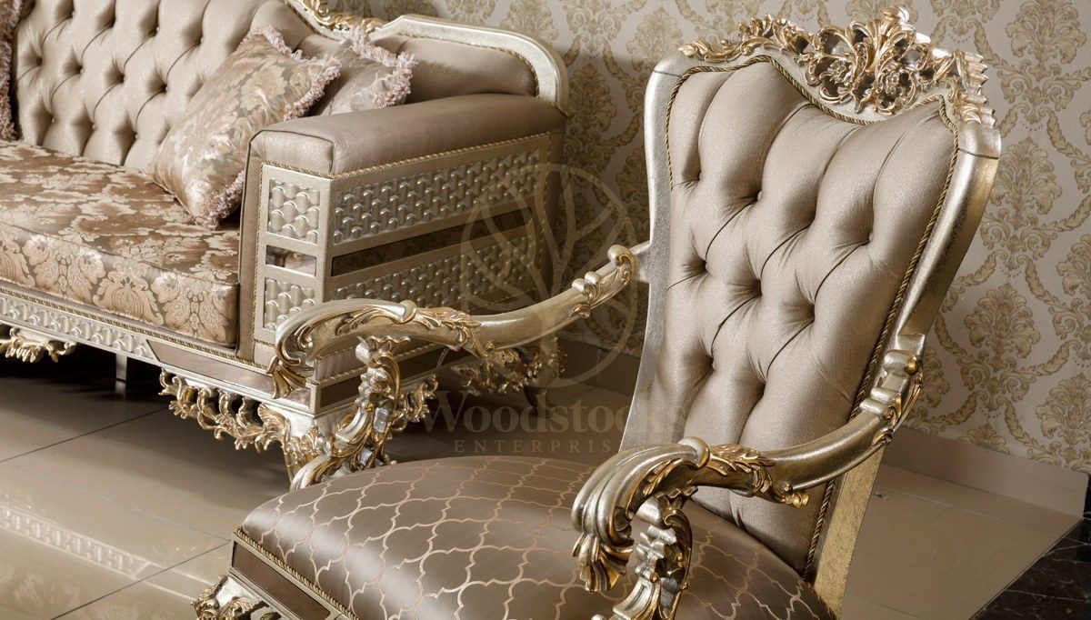 Royal Living Hand Carved Teak Sofa Set, Saharanpur, view 9