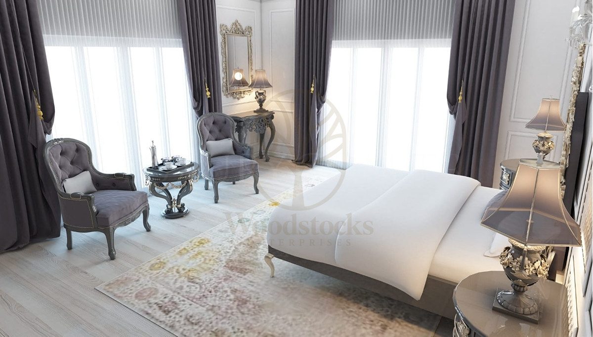 Royal Konakri Hand Carved Teak King Size Bed, Saharanpur, view 3