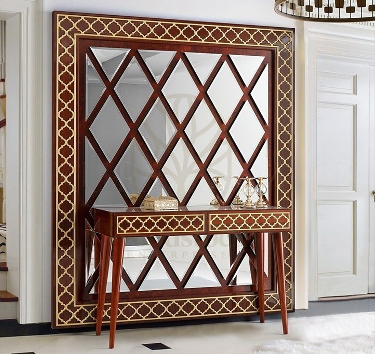 Royal Elona Hand Carved Teak Dressing Table, Saharanpur, Dressing Table