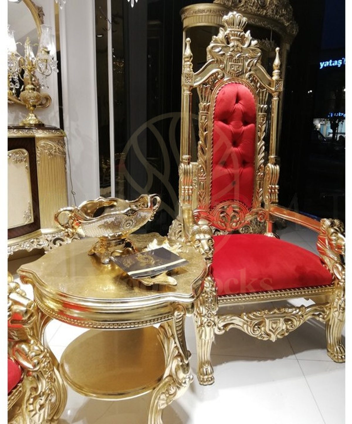 Royal Lion Hand Carved Teak Sofa Set, Saharanpur, view 4