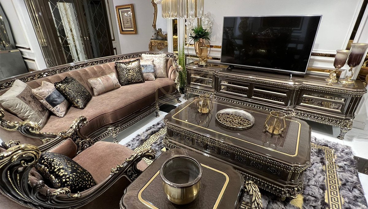 Royal Prenses Hand Carved Teak Sofa Set, Saharanpur, view 4