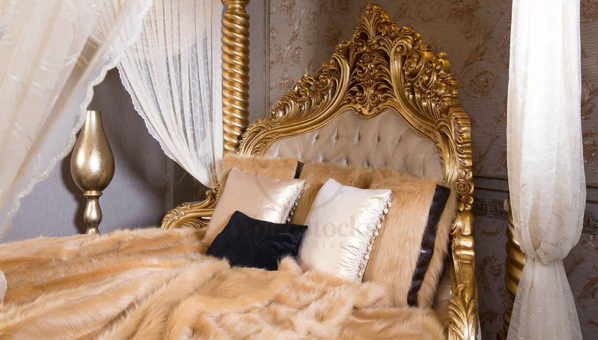 Royal Sultanzade Hand Carved Teak King Size Bed, Saharanpur, view 3