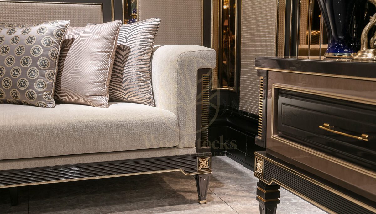 Luxury Caserta Handcrafted Teak Sofa Set, Saharanpur, view 7