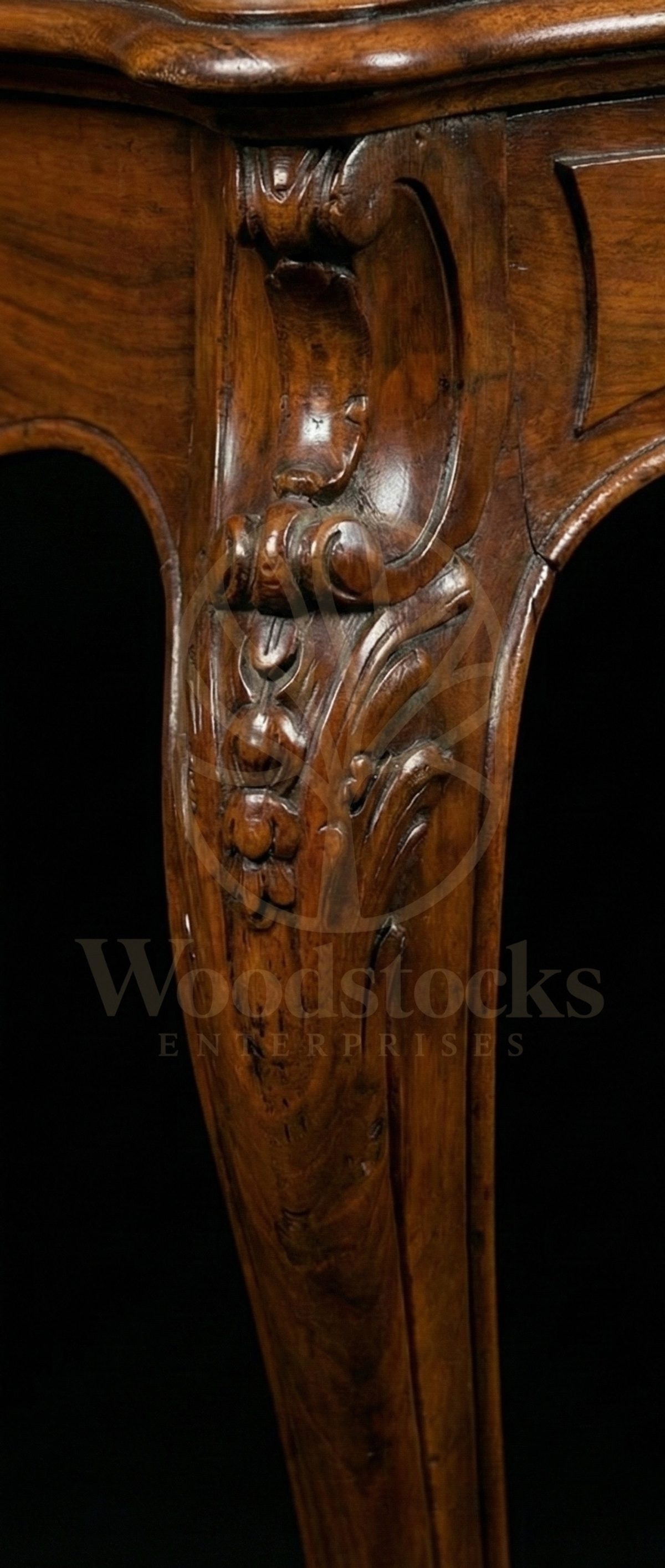 Royal Teak Louis XV Écritoire de Salon Writing Suite, Saharanpur, view 4