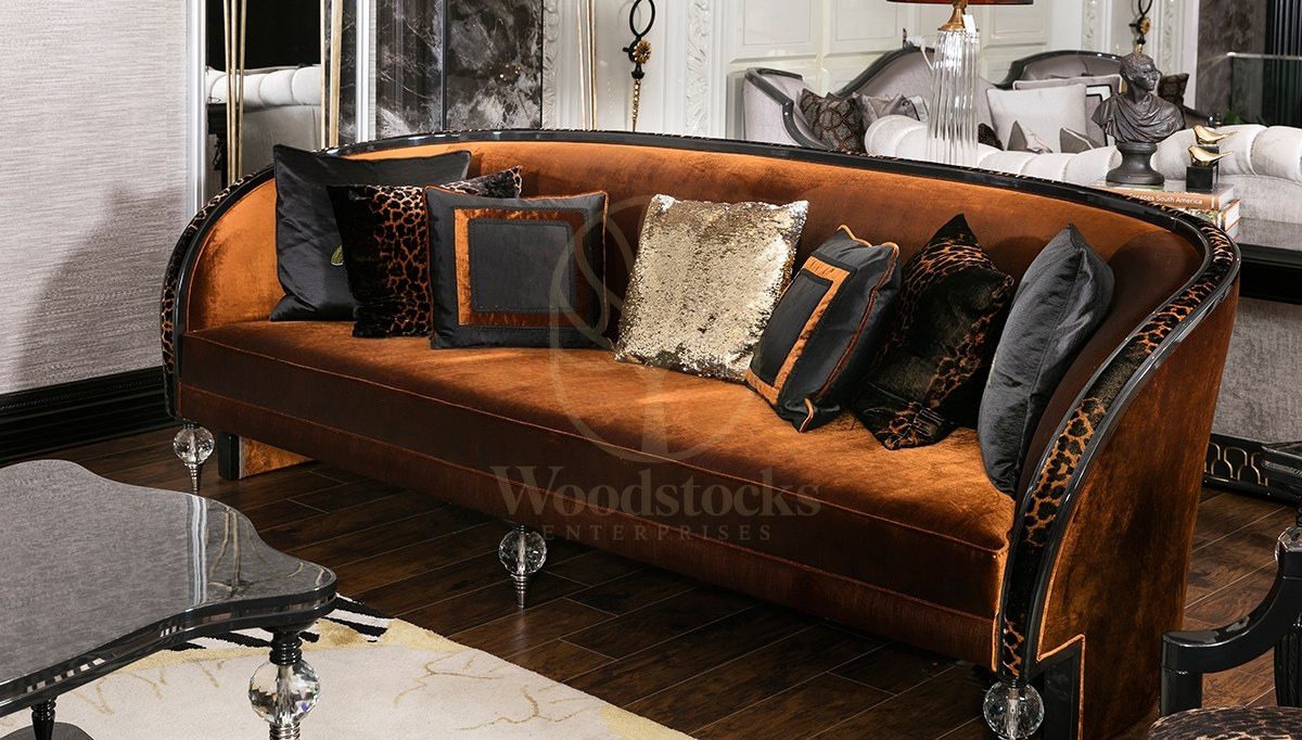 Luxury Kleopatra Handcrafted Teak Sofa Set, Saharanpur, view 8