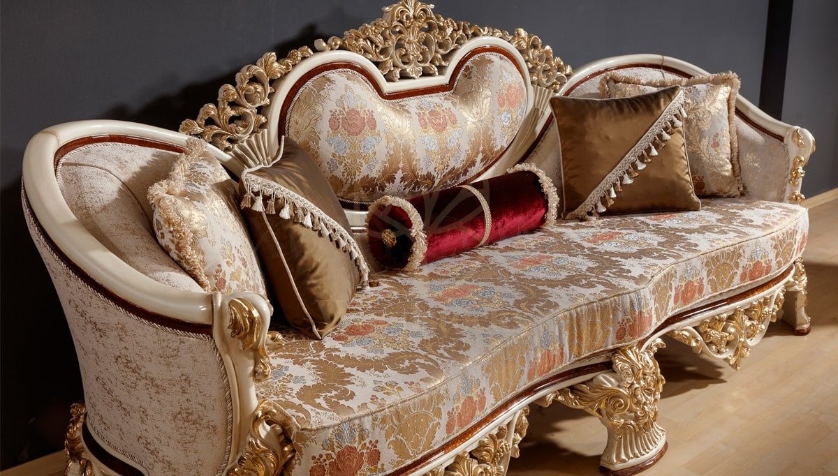 Royal Topkapi Hand Carved Teak Sofa Set, Saharanpur, view 2