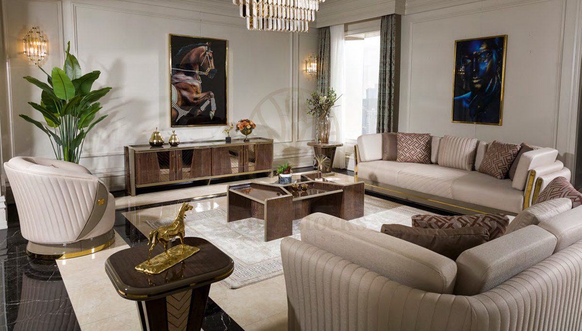 Luxury Manolo Handcrafted Teak Sofa Set, Saharanpur, view 2