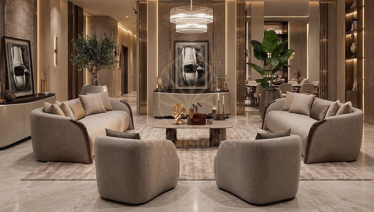 Luxury Cartelle Handcrafted Teak Sofa Set, Saharanpur, Sofa Set