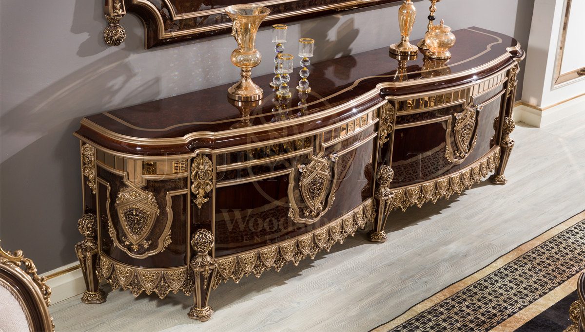 Luxury Melina Brown Handcrafted Teak TV Cabinet, Saharanpur, view 2