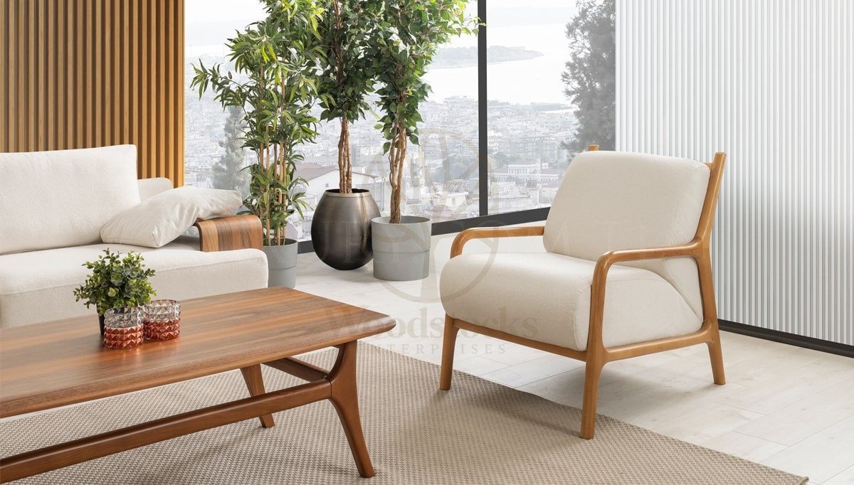 Luxury Azura Handcrafted Teak Sofa Set, Saharanpur, view 4
