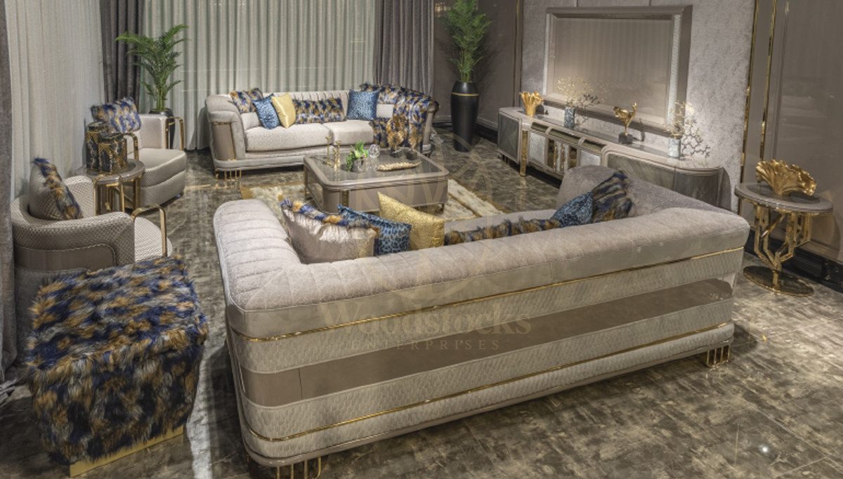 Luxury Milenyum Handcrafted Teak Sofa Set, Saharanpur, Sofa Set