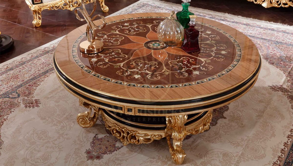 Royal Panamera Marquetry Hand Carved Teak Sofa Set, Saharanpur, view 6