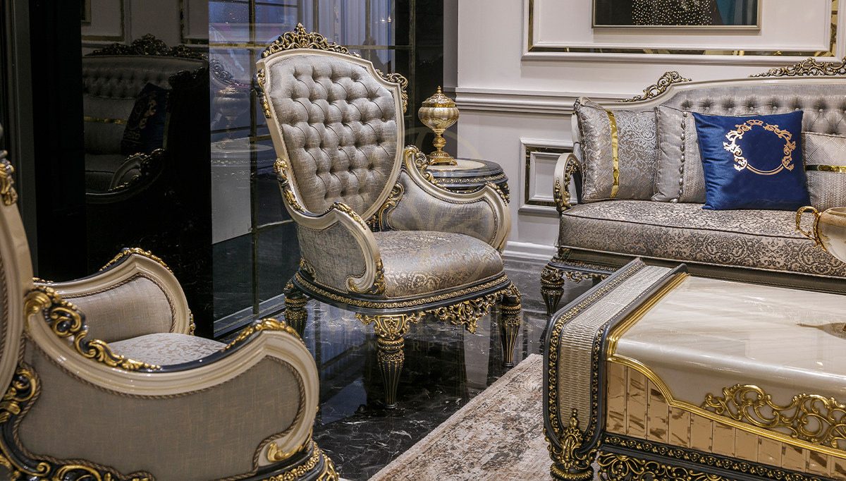 Royal Valenta Hand Carved Teak Sofa Set, Saharanpur, view 4