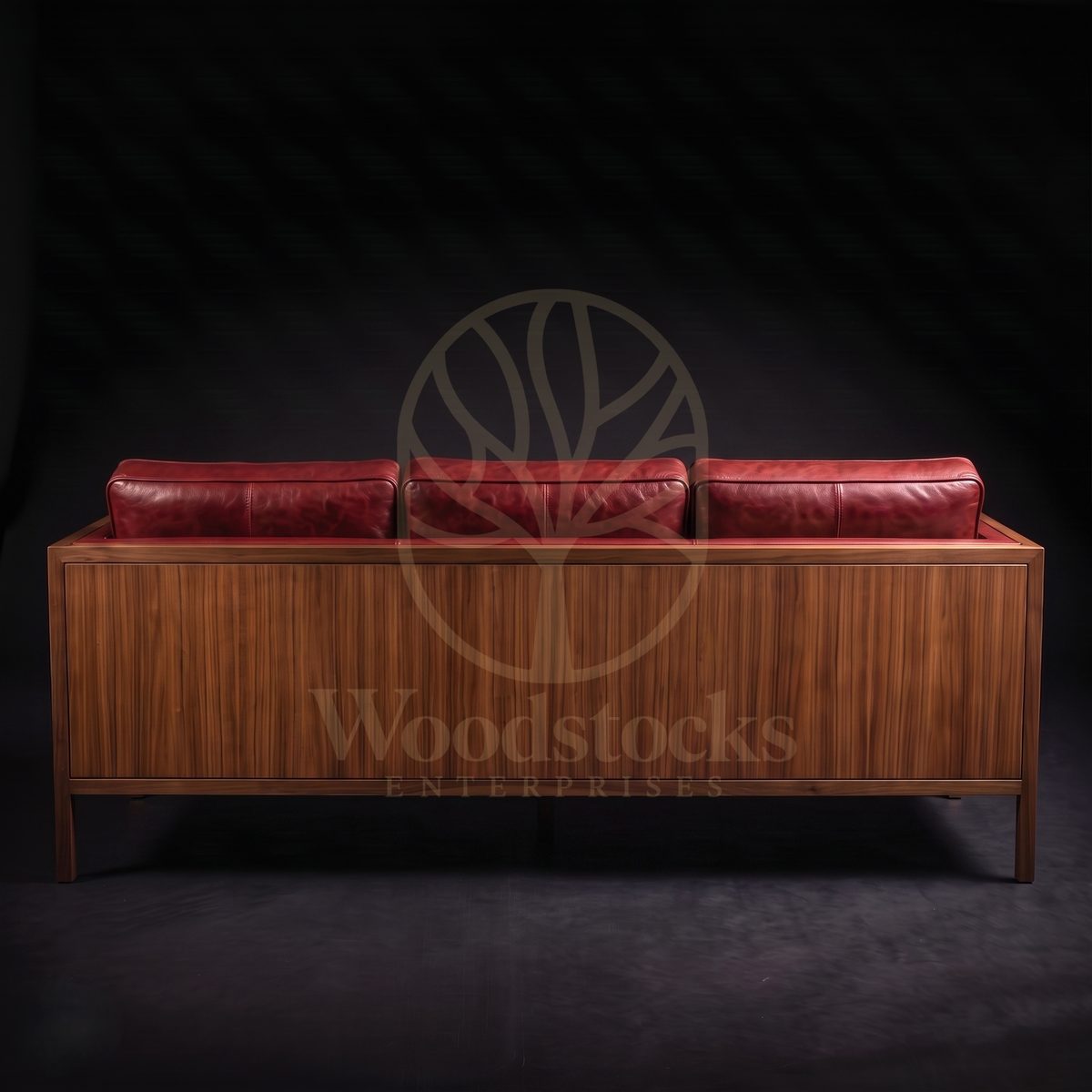 Luxury Teak Øresund Mid Century Oxblood Leather Suite, Saharanpur, view 4