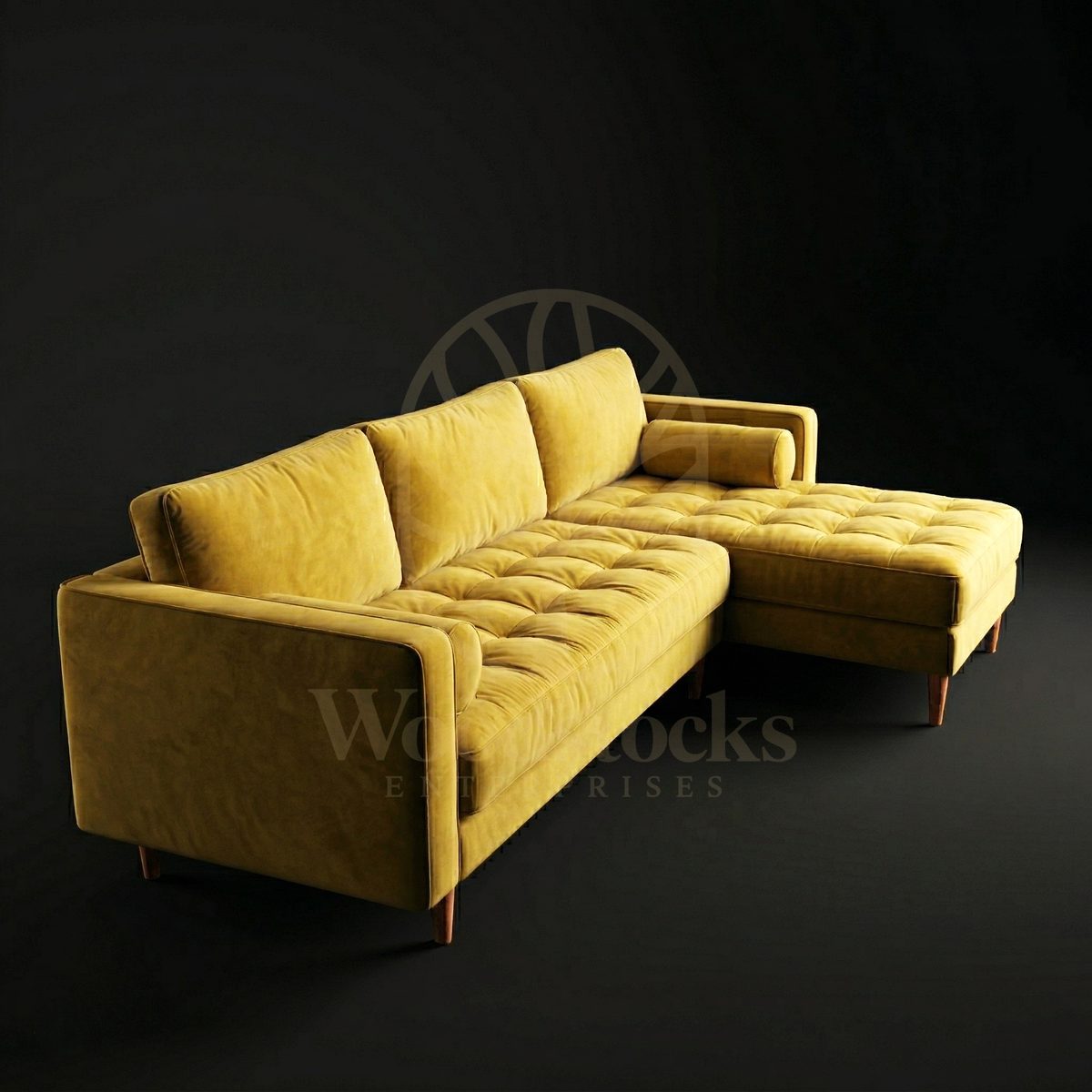 Luxury Teak Helsinki Mid Century Modern Sectional Sofa, Saharanpur, view 2
