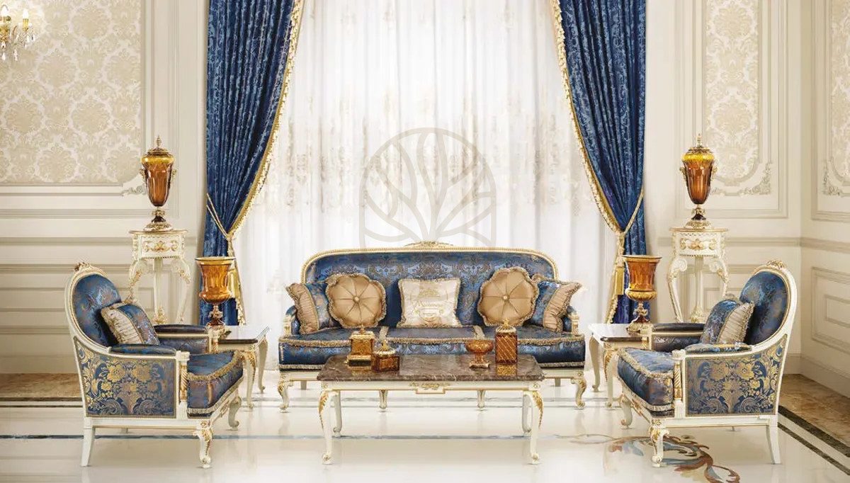 Royal Egyptian Hand Carved Teak Sofa Set, Saharanpur, view 3