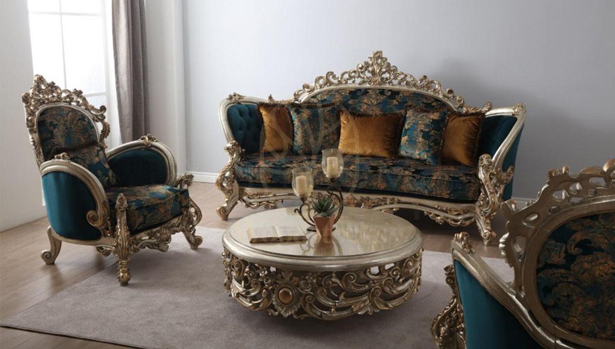 Royal Korel Hand Carved Teak Sofa Set, Saharanpur, view 2