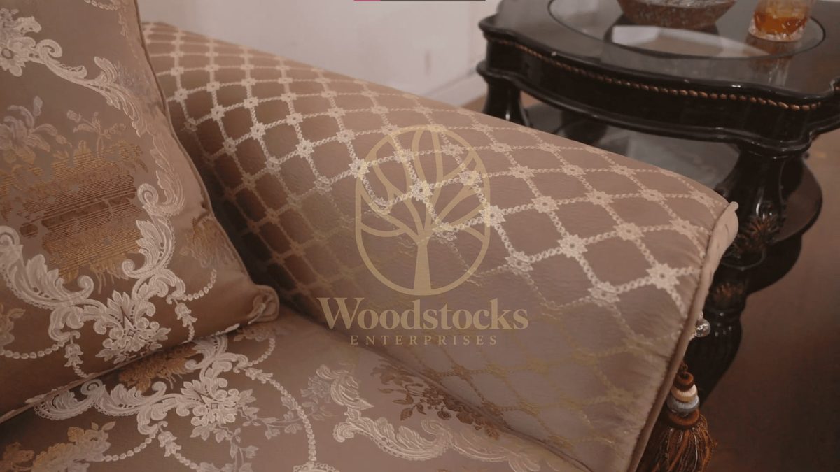 Hancarved Luxurious Teak Italian Sofa Set, view 7